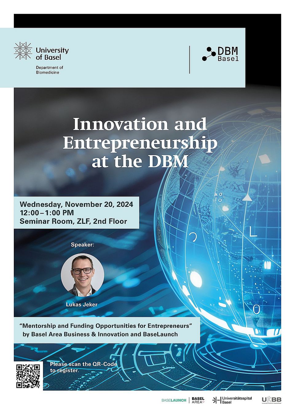 Innovation and Entrepreneurship at the DBM - November 20, 2024