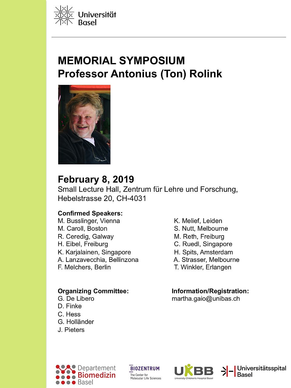 Memorial Symposium Ton Rolink